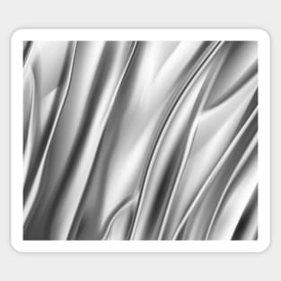 Silver luxury pattern with metallic luster Sticker